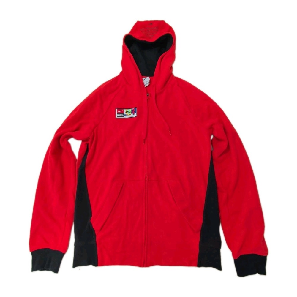 Nike F.C. Joga TV Full Zip Hoodie Sweatshirt Mens M Chile Red Soccer Athletic